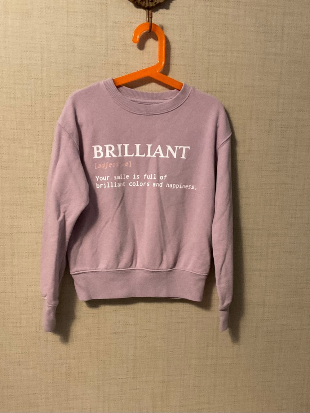 wonder nation Lilac 'BRILLIANT' Crewneck Sweatshirt